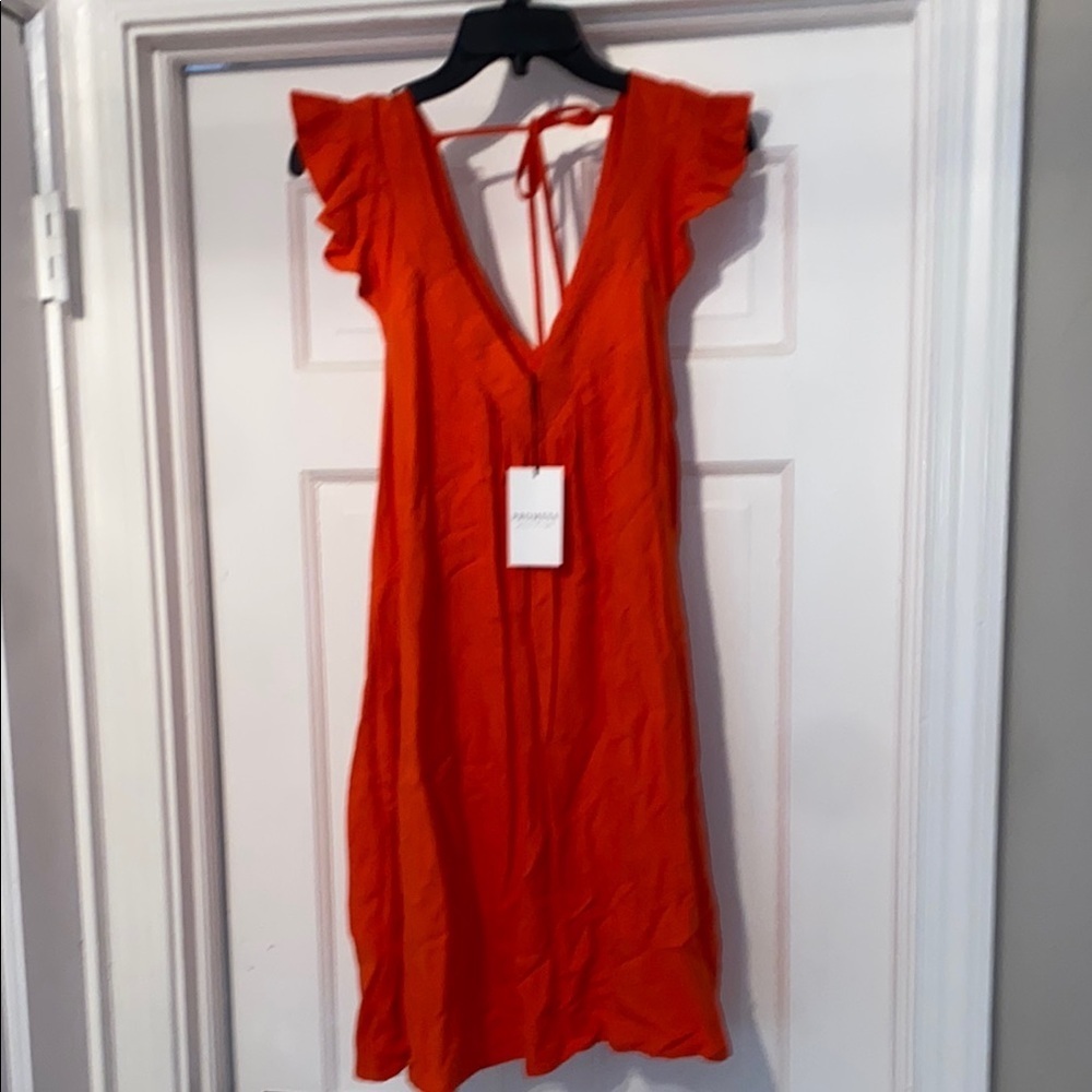 Promesa orange Dress size small nwt